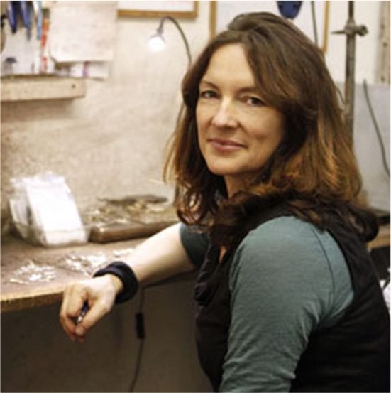 Annie Katorza at her workshop bench